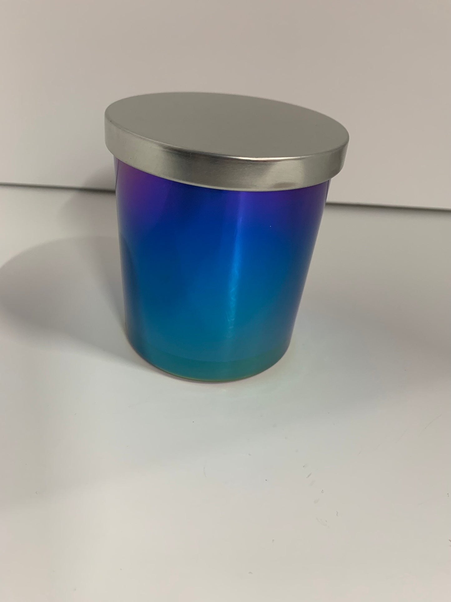 Blue Iridescent Jar